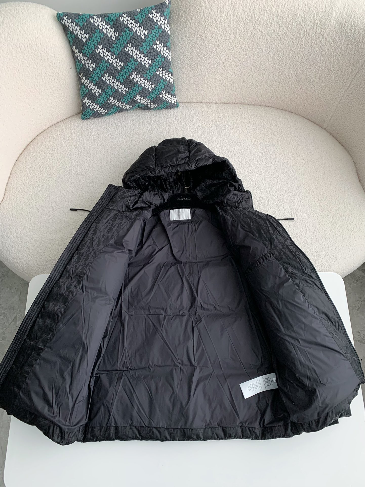 DR Logo Printed Down Jacket