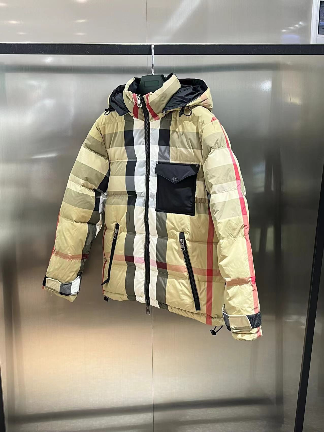 B B R Down Jacket Puffer Coat Double Face