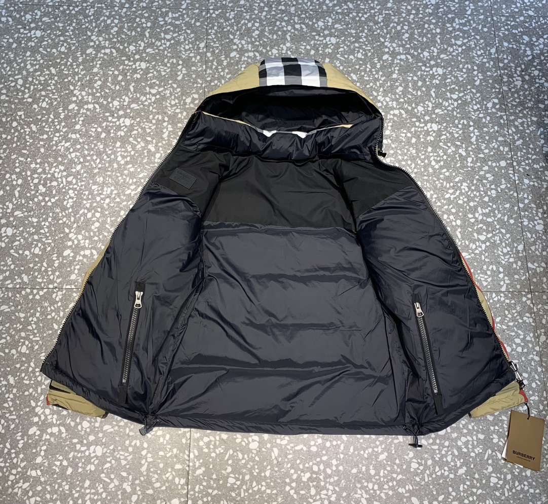 B B R Down Jacket Puffer Coat Double Face