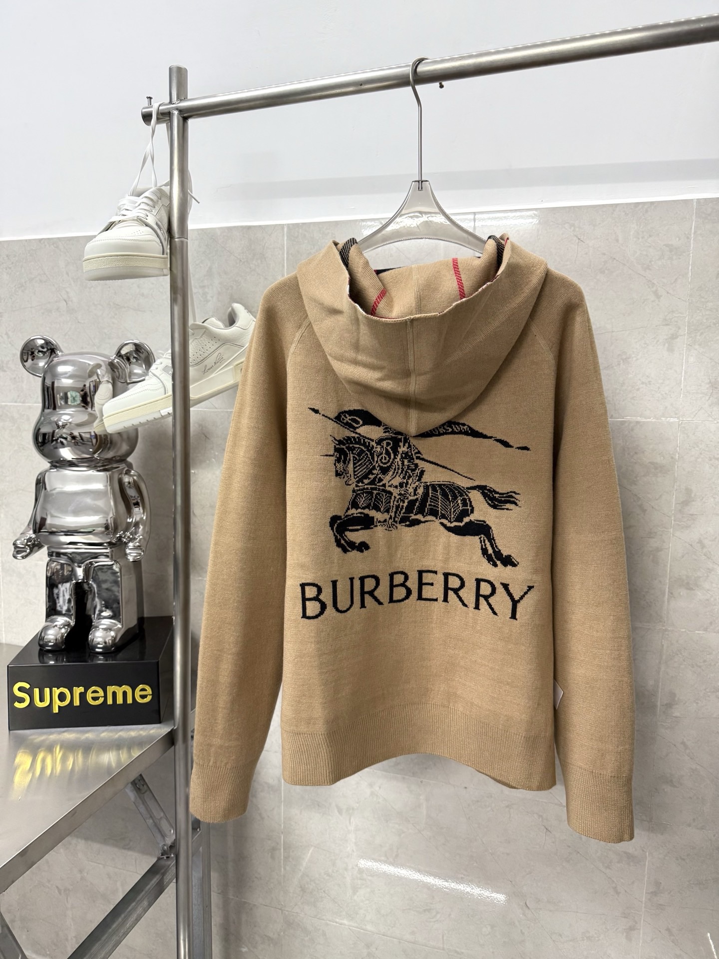 B B R Reversible Sheep Wool Knit Jacket