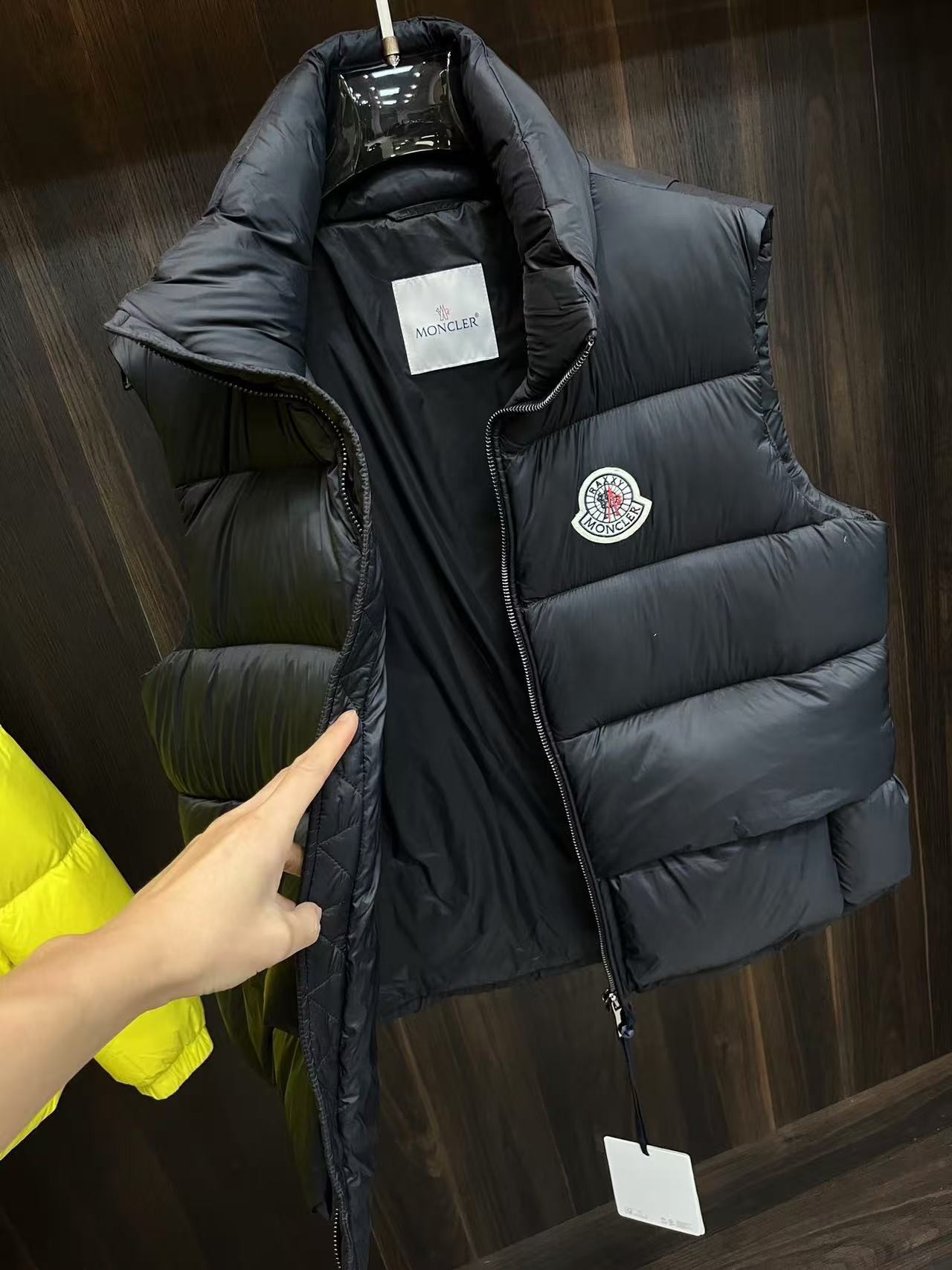MONC 24 autumn and winter new style stand collar down vest jacket