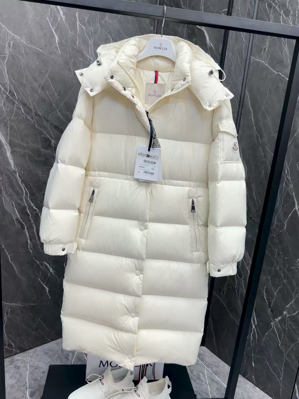 MONC Long down jacket