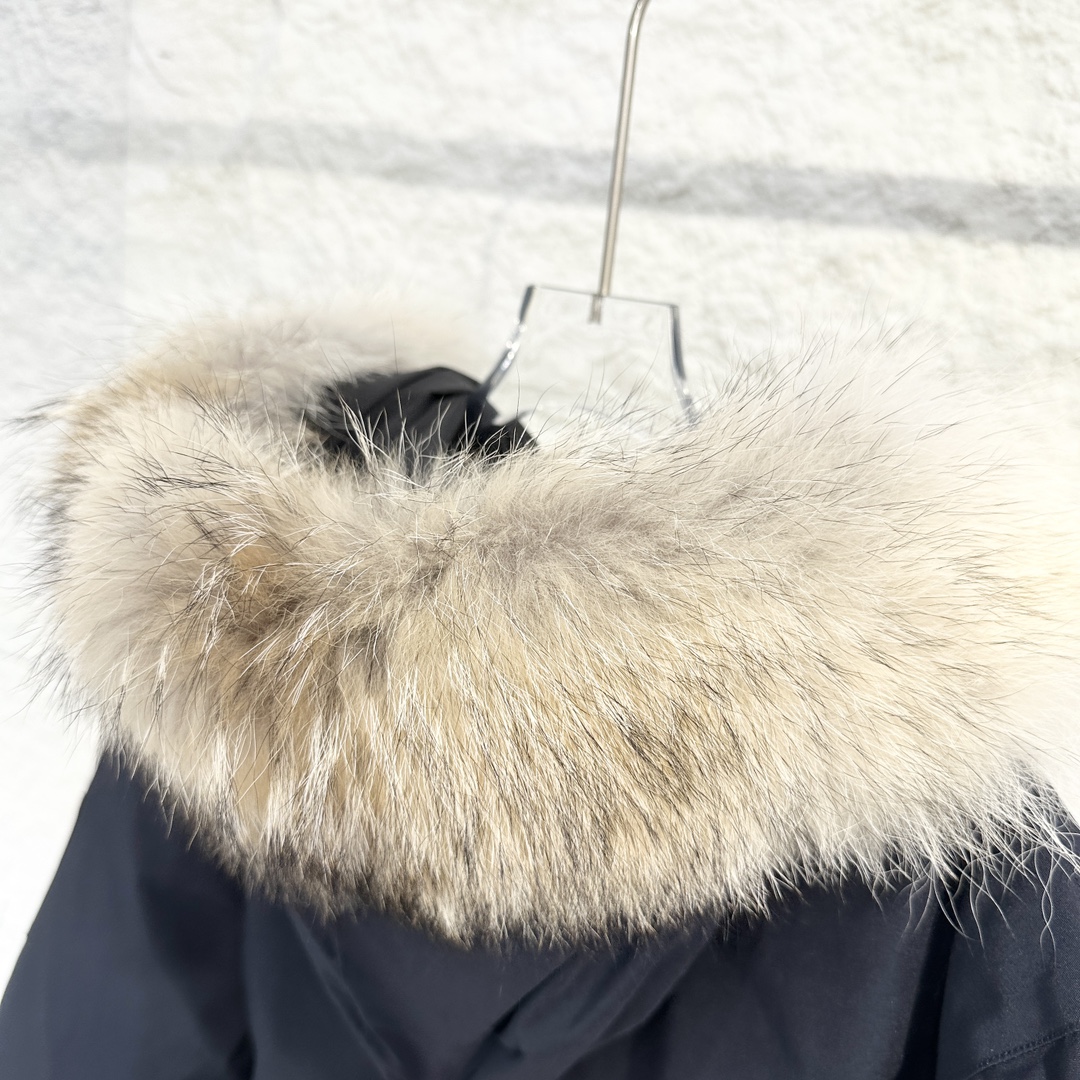 Canada G Down Jacket Puffer Coat Navy Blue