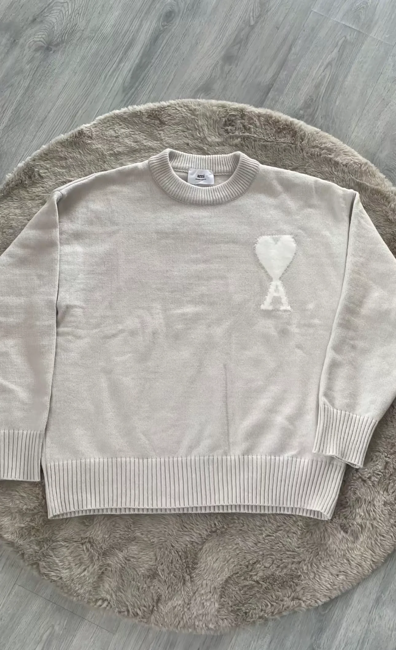 Ami Paris Sweater Beige