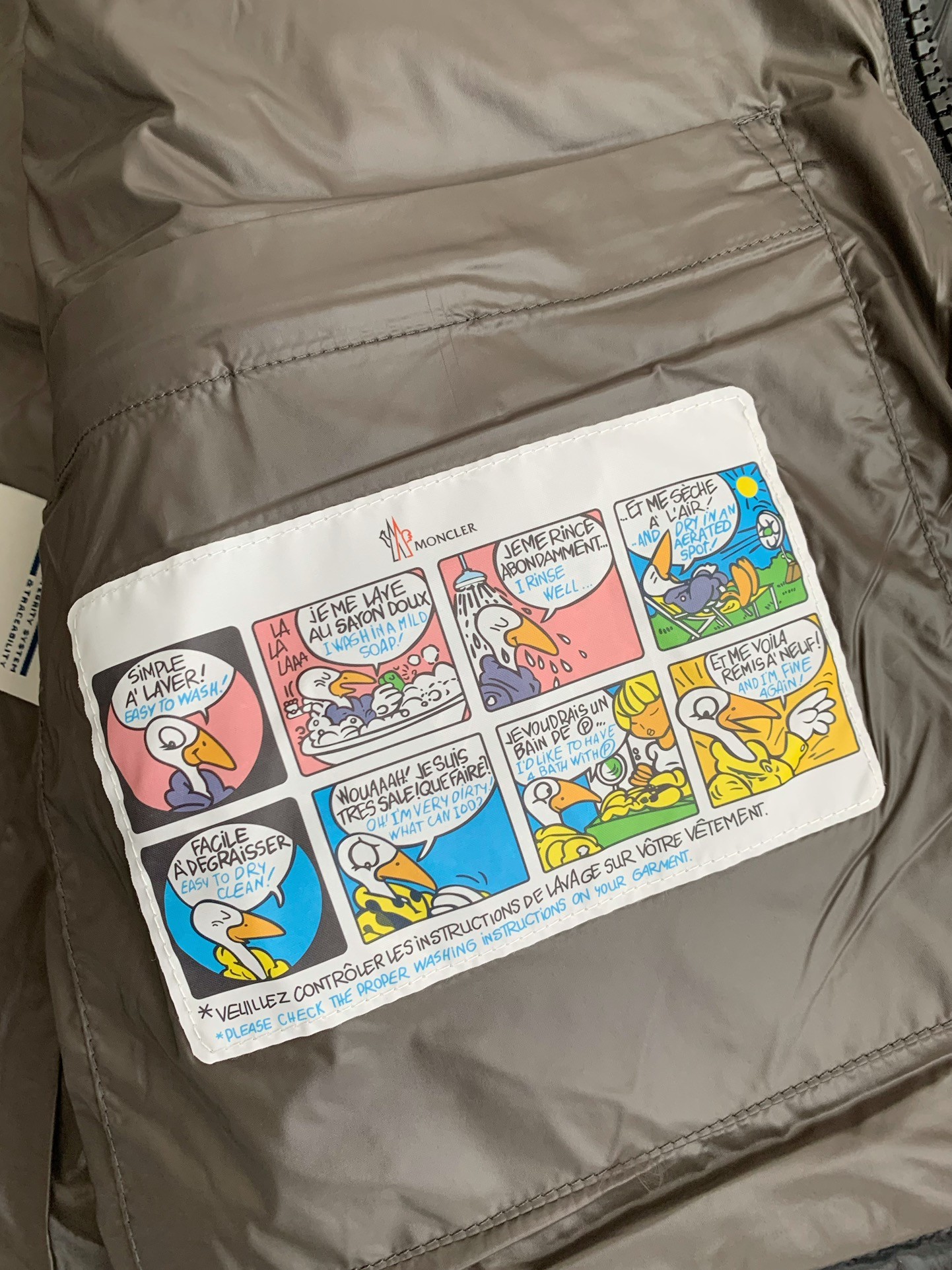 MONC down stand collar vest