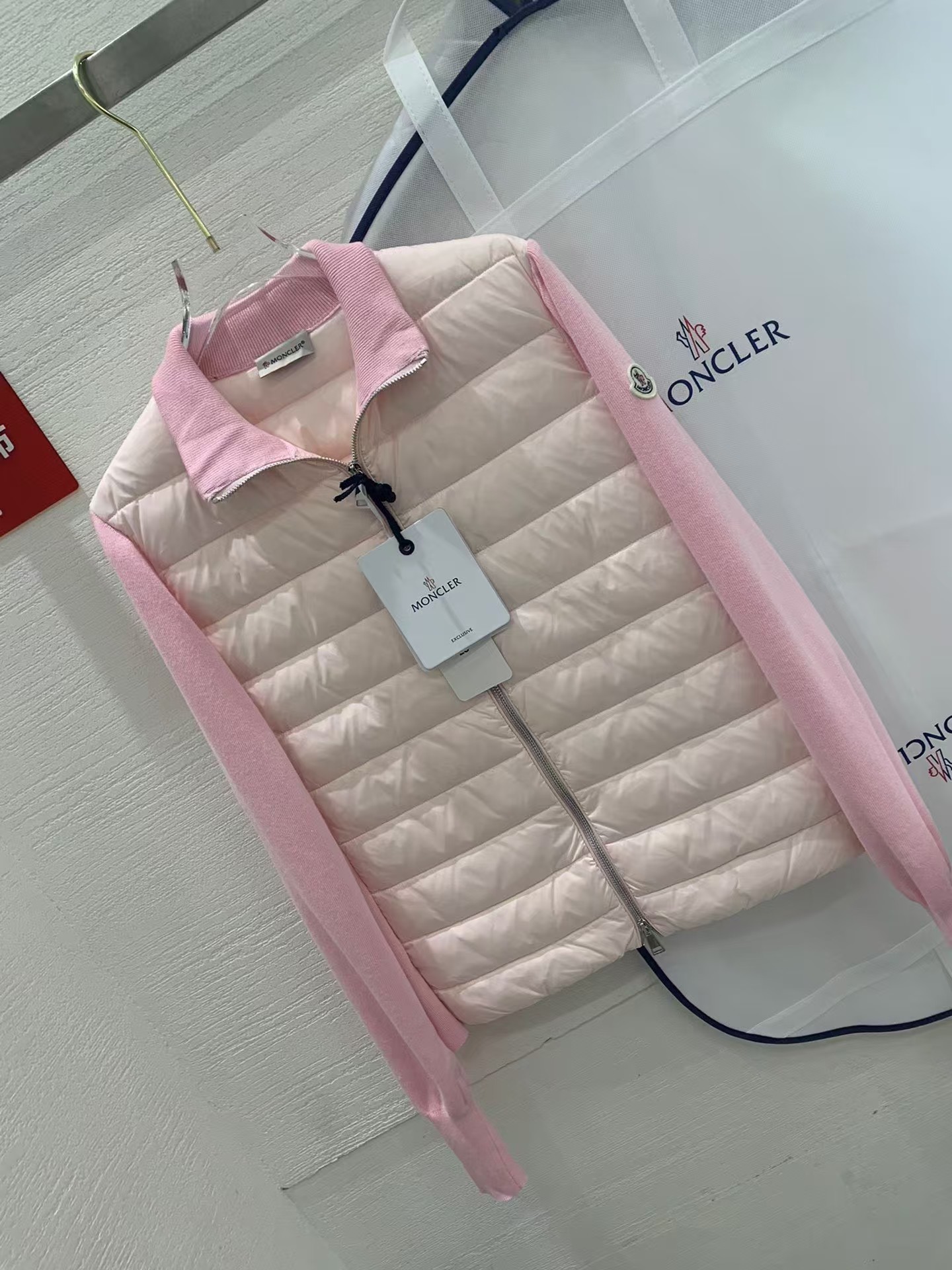 MONC Autumn and Winter New Women's Knitted Down Sweater