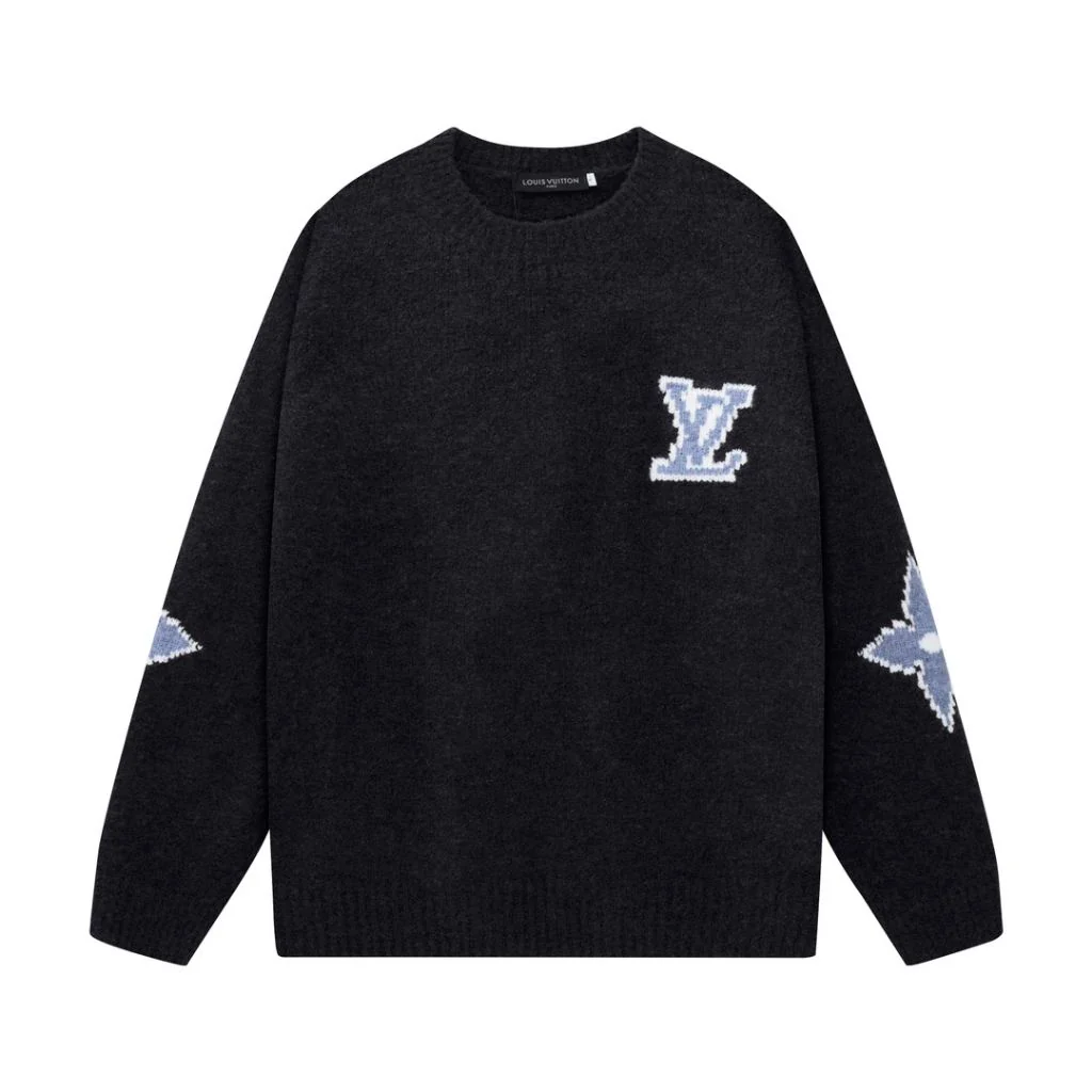 LV SWEATER BLACK & BLUE
