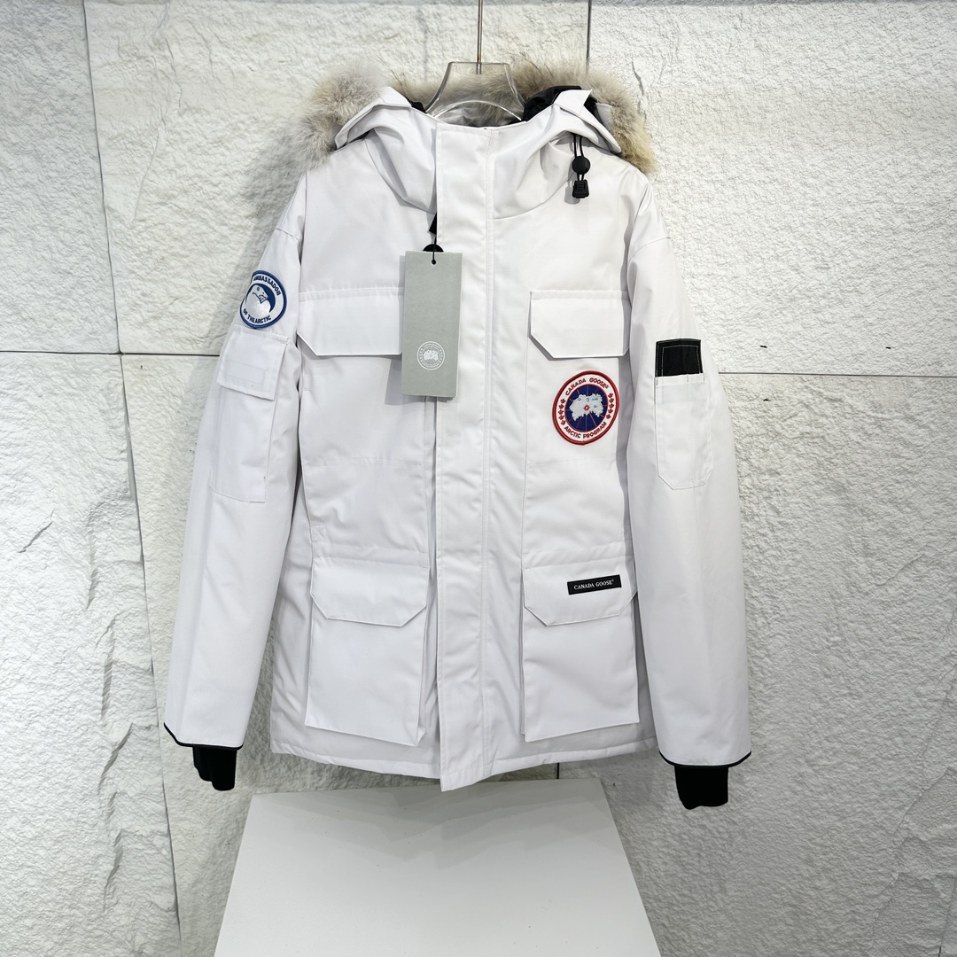 Canada G Down Jacket Puffer Coat White