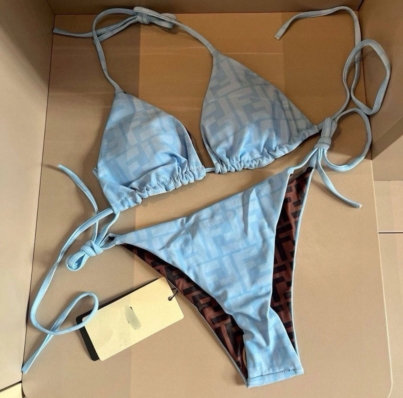 Fendi blue bikini