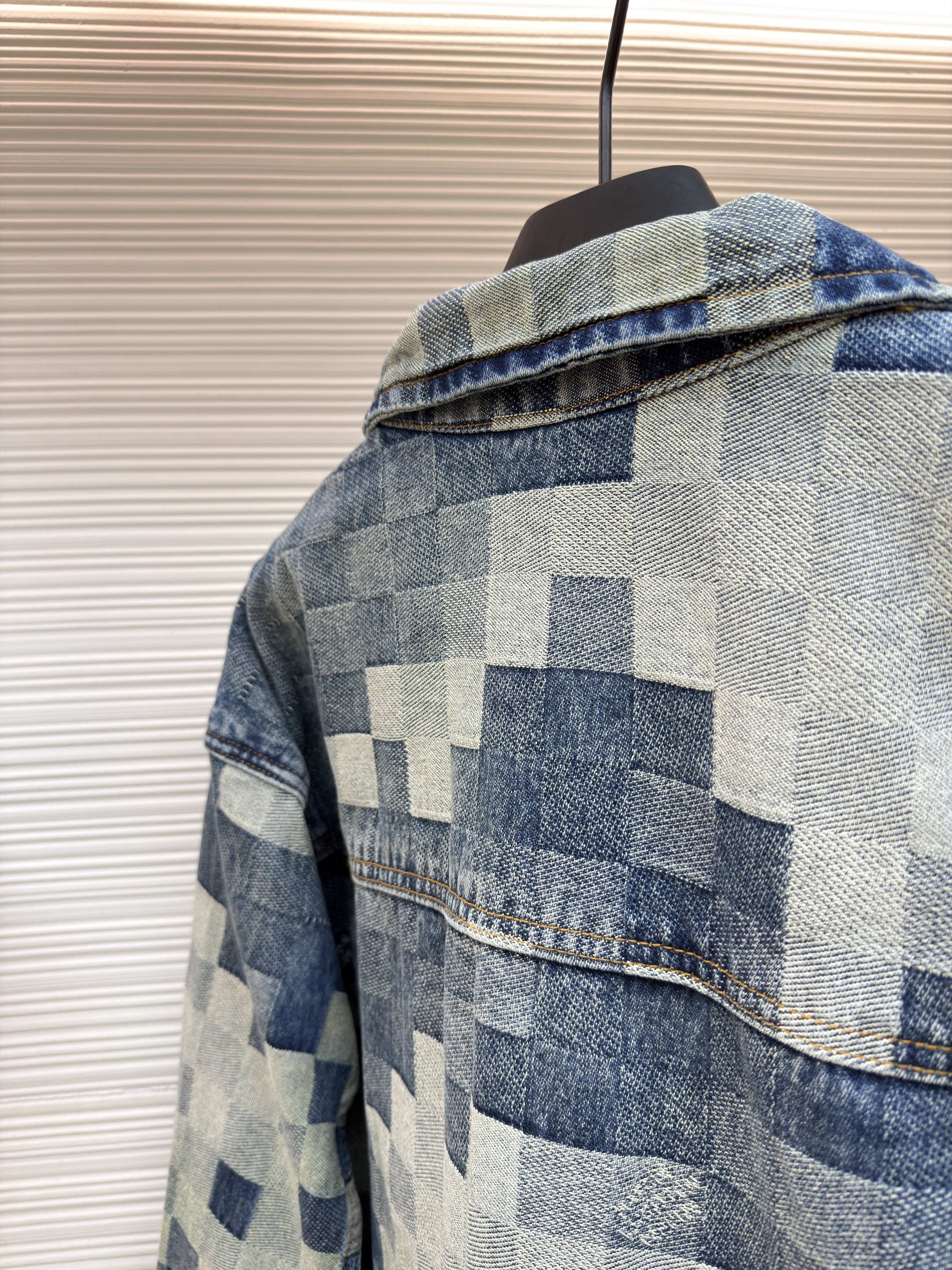 L X V Mosaic Denim Jacket