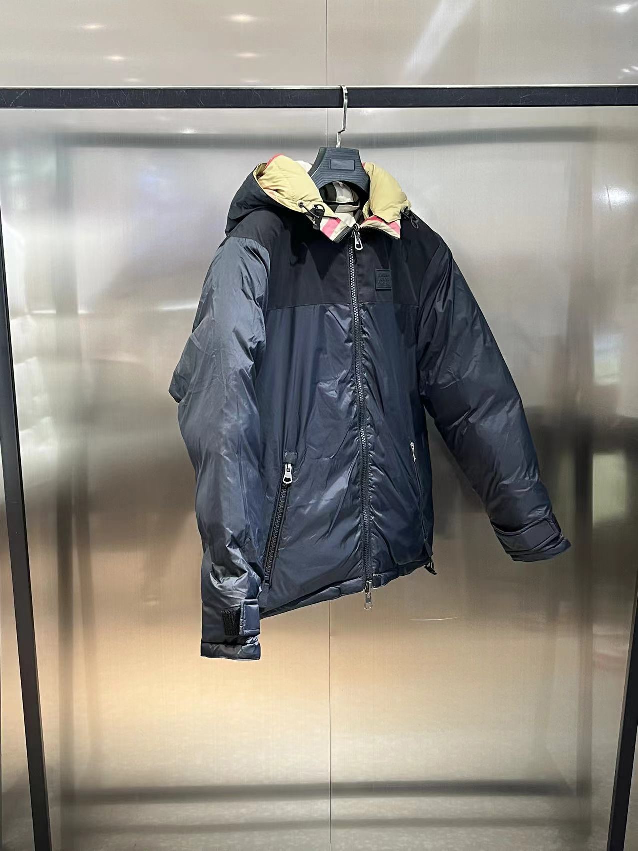 B B R Down Jacket Puffer Coat Double Face