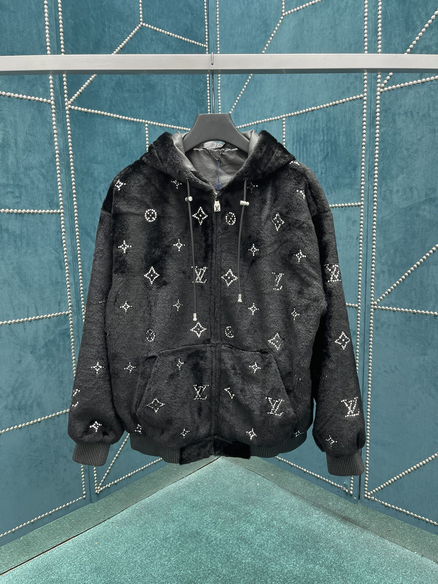 L X V Sequin Hooded Jacket 2025