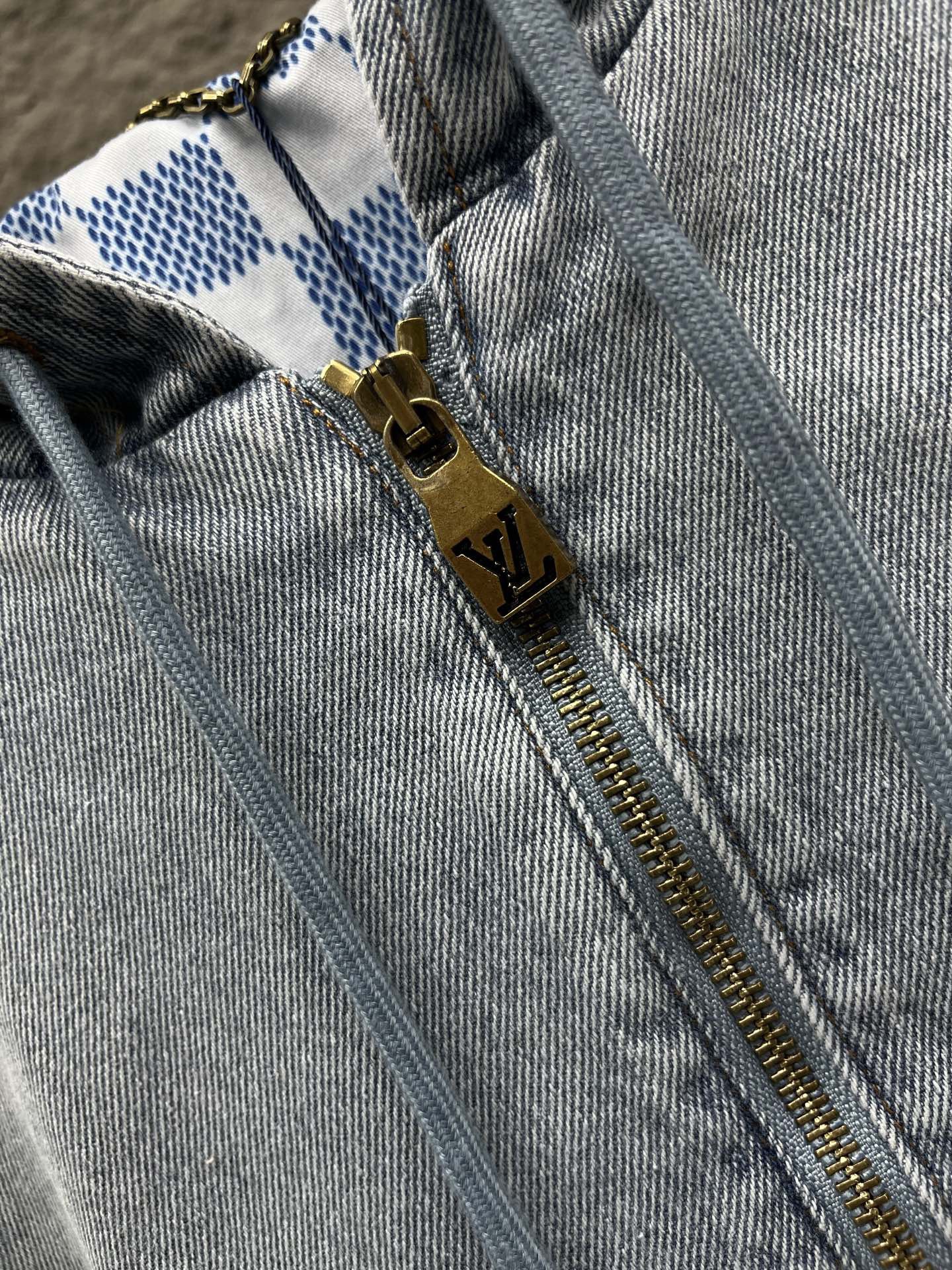 L X V Denim Hooded Jacket