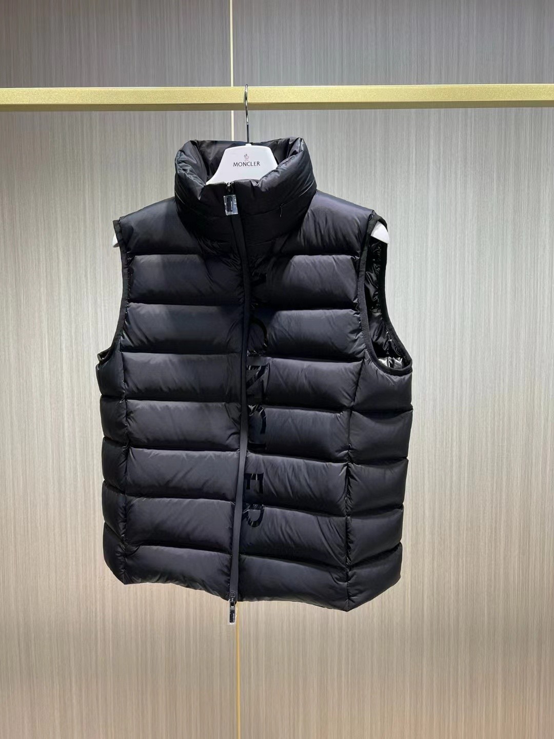 MONC down stand collar vest