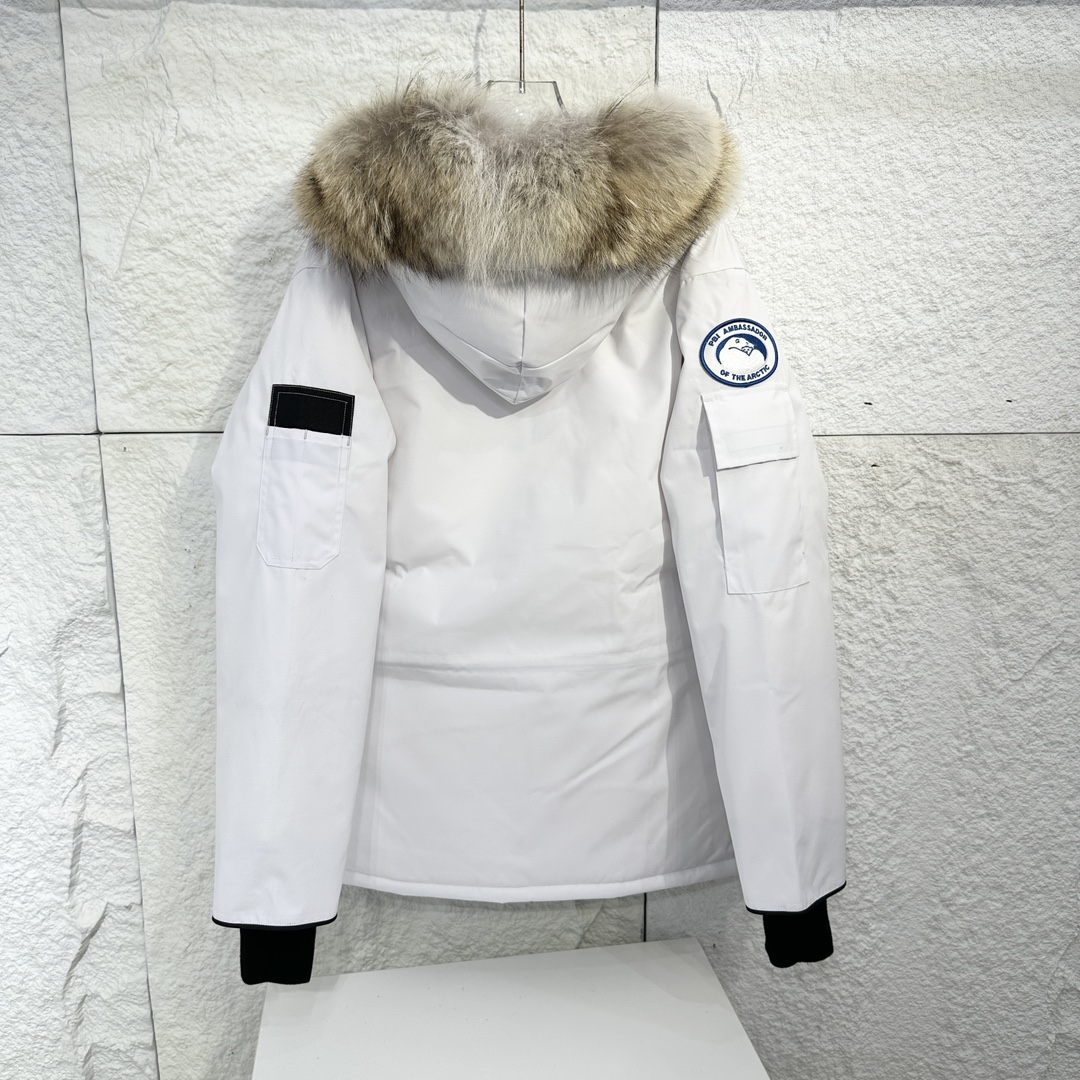 Canada G Down Jacket Puffer Coat White