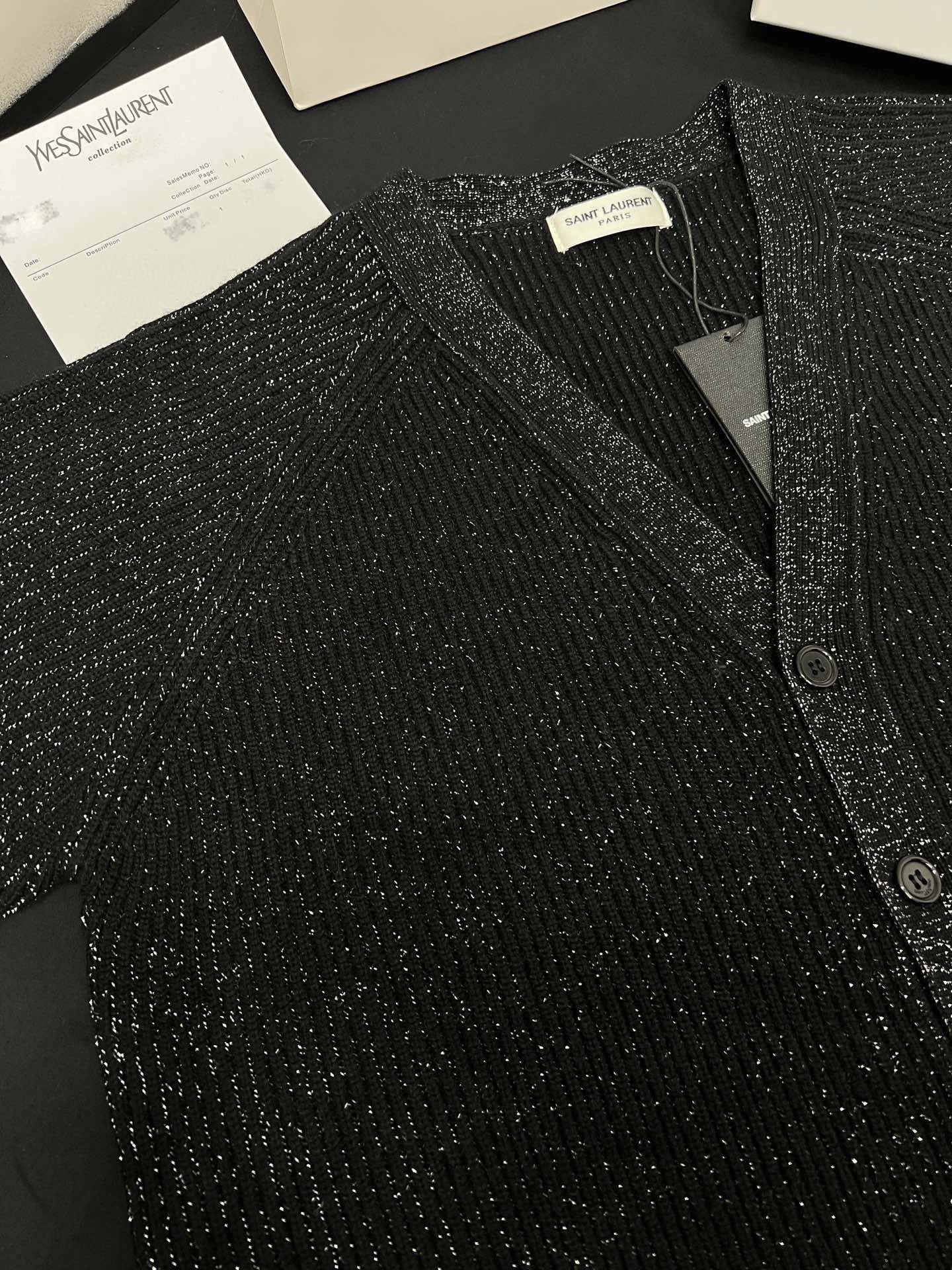 Y X L Silver-threaded wool sweaters