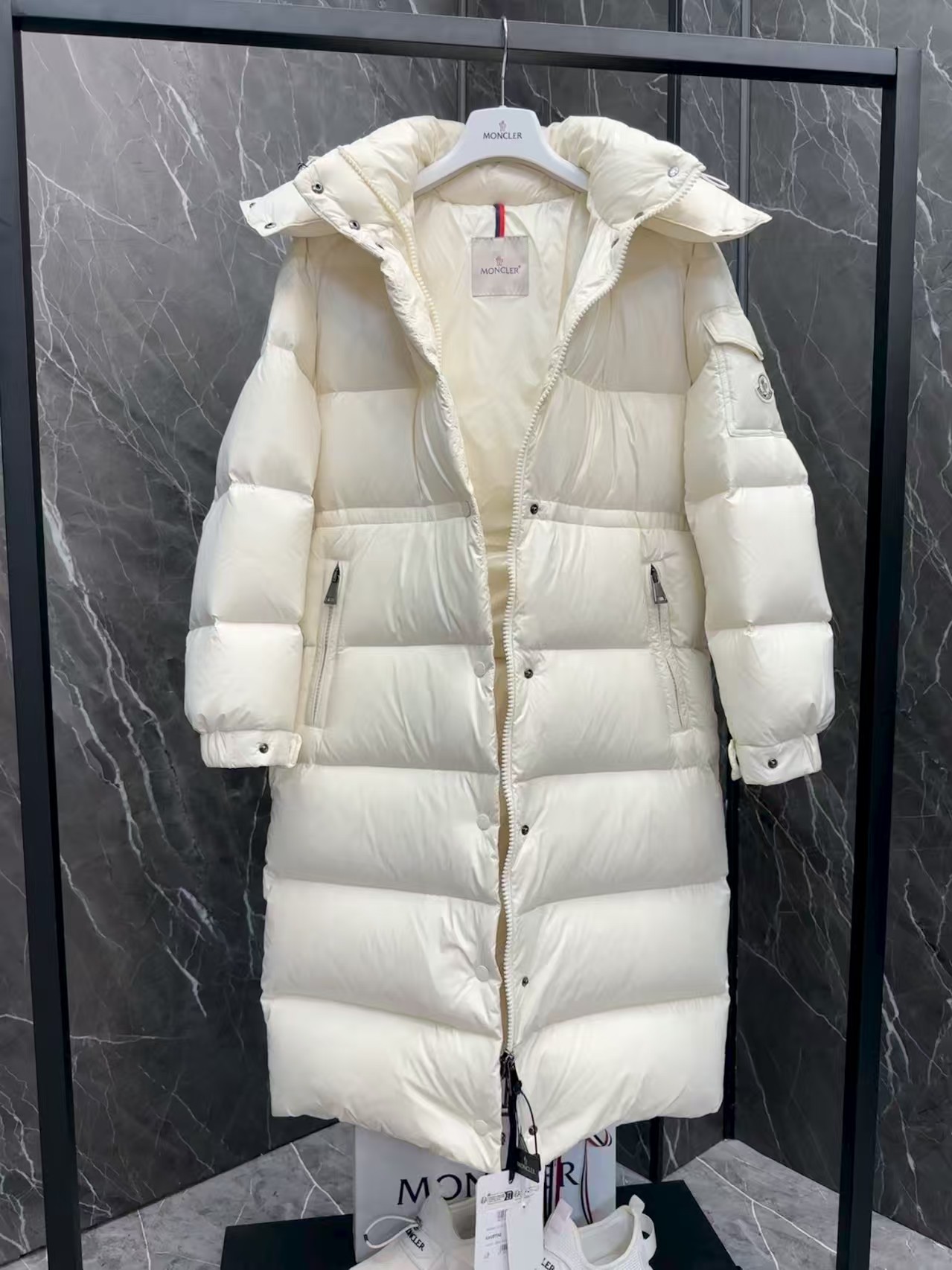 MONC Long down jacket