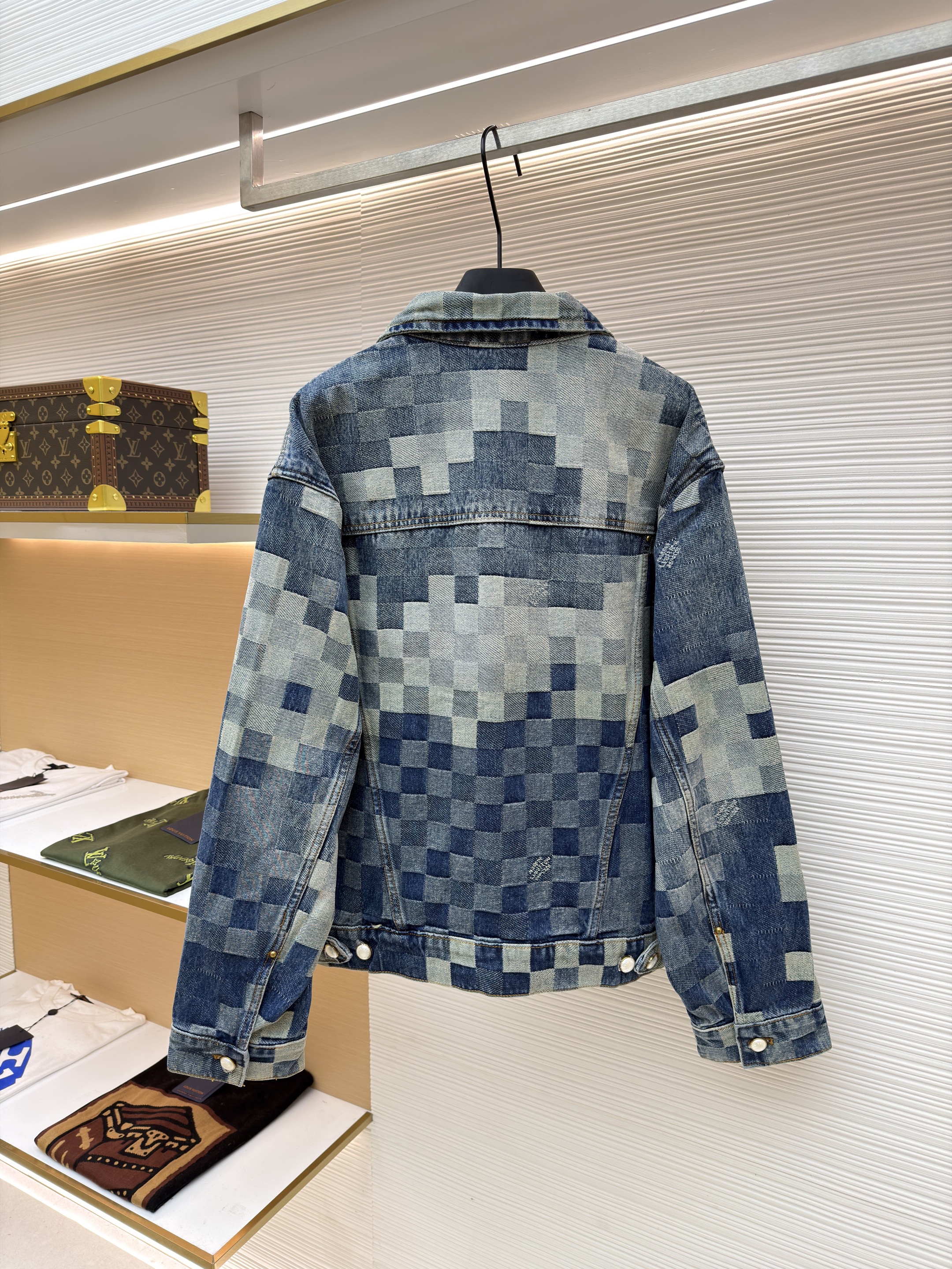 L X V Mosaic Denim Jacket