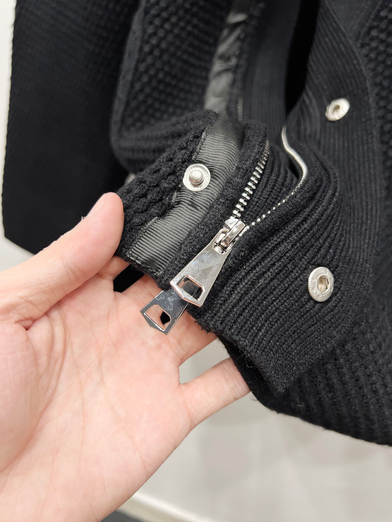 TB Knit Fleece Hooded Sweatshirt with Zipper