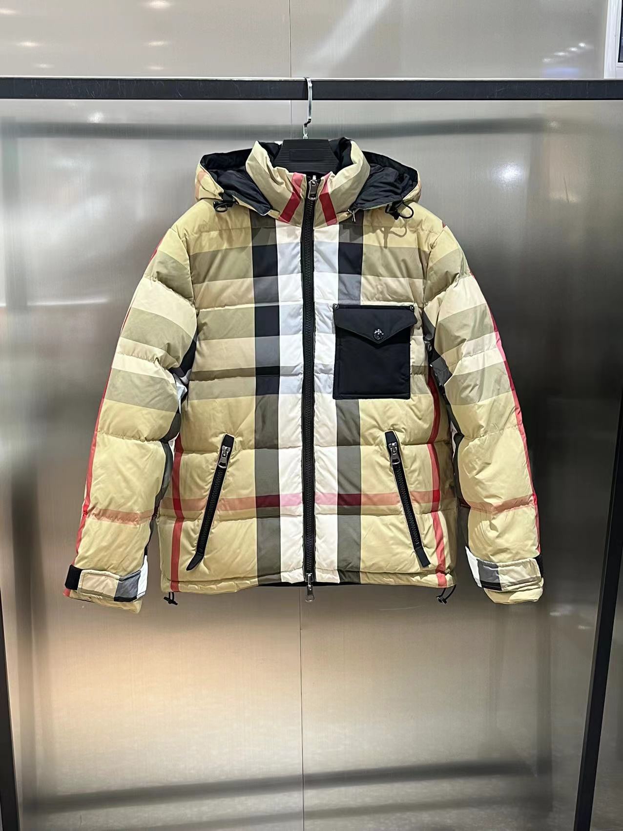 B B R Down Jacket Puffer Coat Double Face