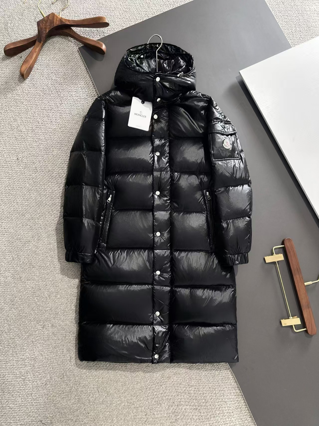 MONC Long down jacket