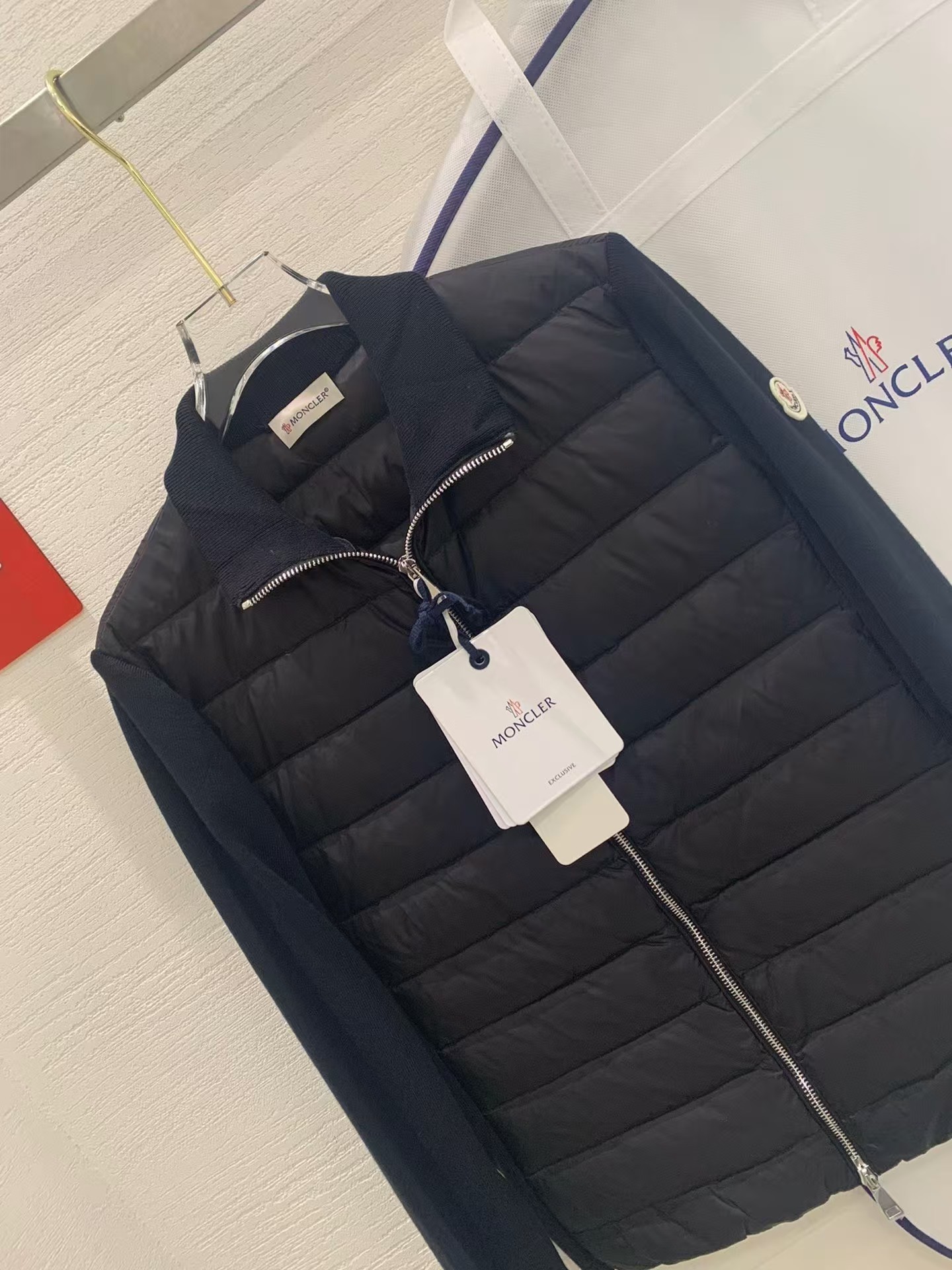 MONC Autumn and Winter New Women's Knitted Down Sweater