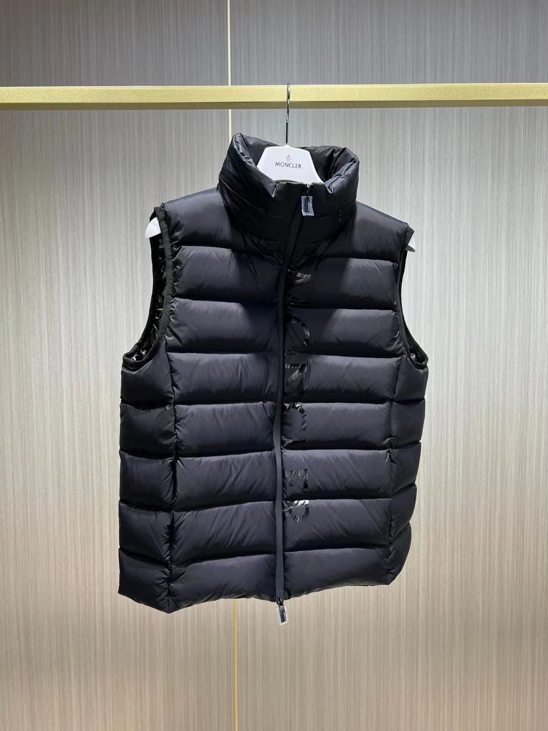 MONC down stand collar vest