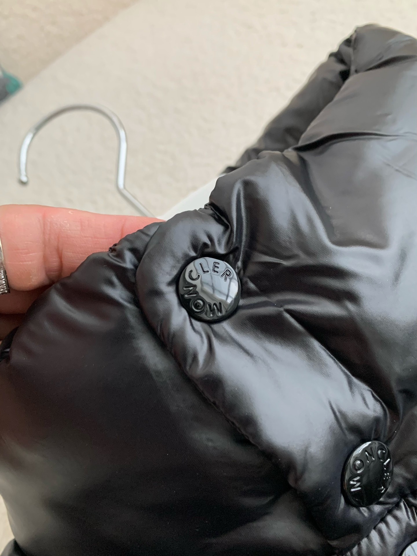 MONC down stand collar vest