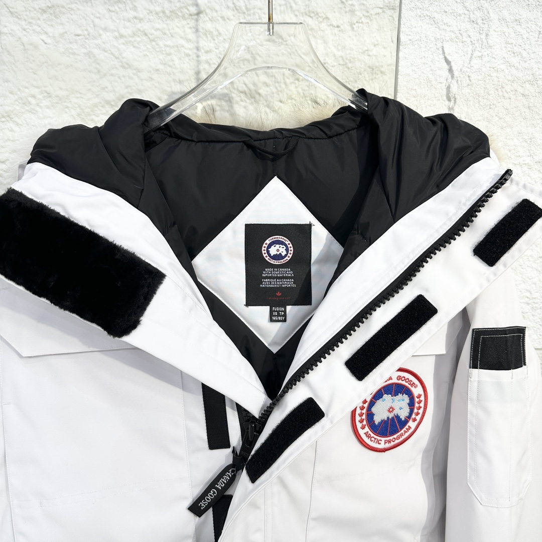 Canada G Down Jacket Puffer Coat White