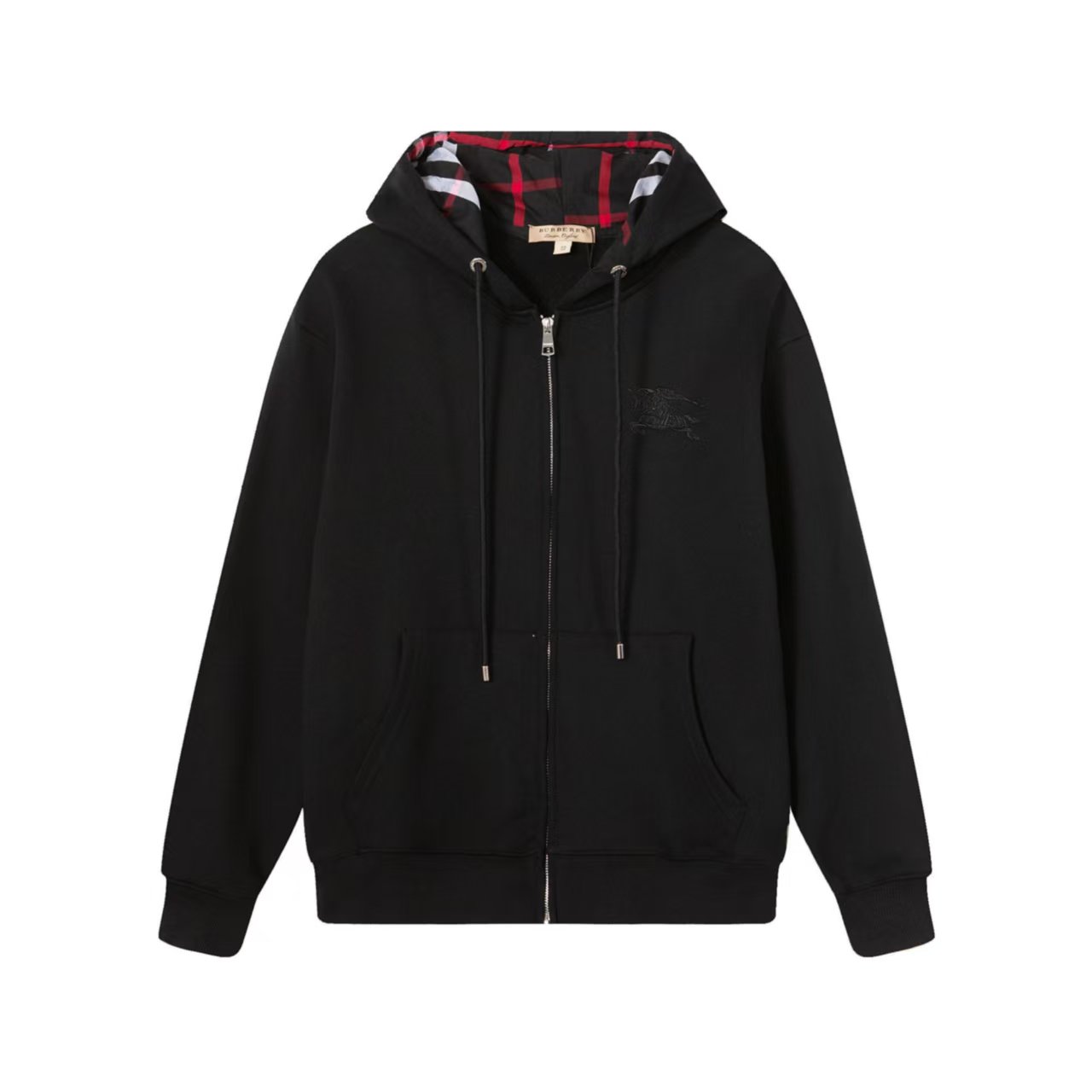 BBR logo embroidered hooded cardigan