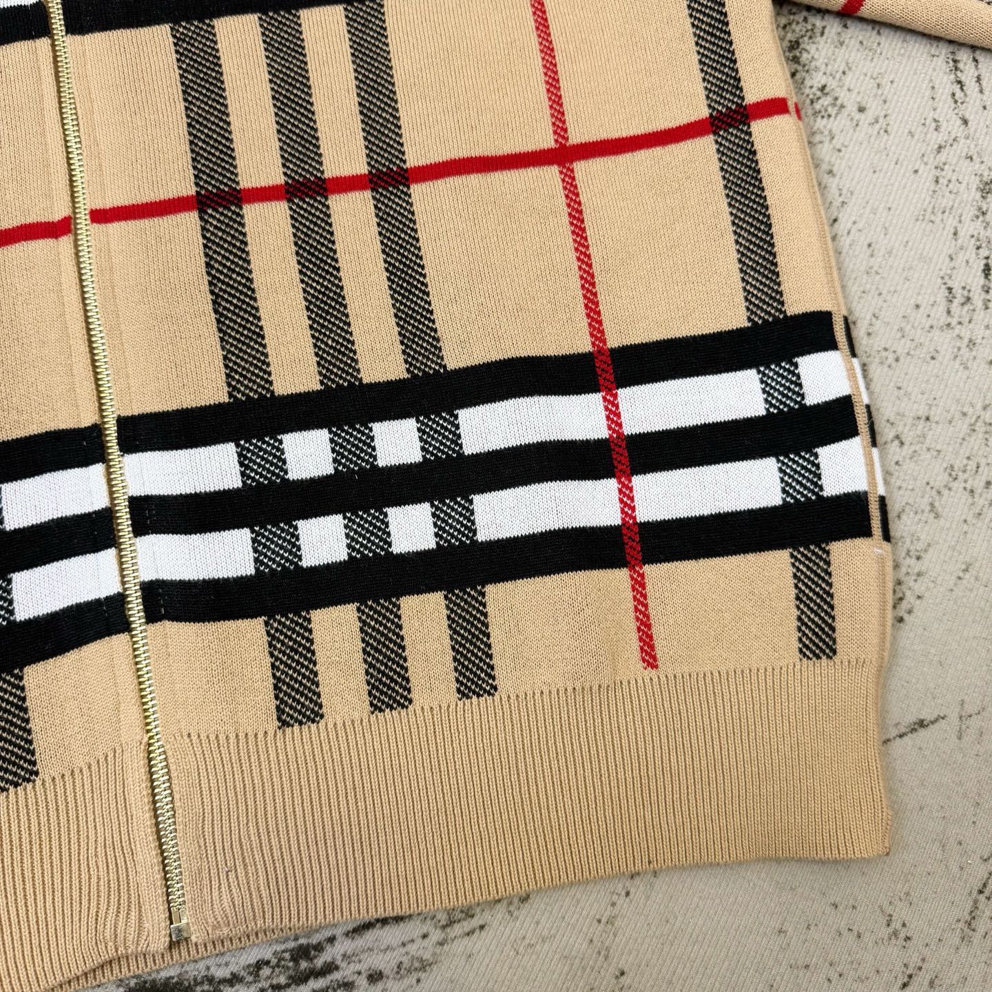 B B R Reversible Sheep Wool Knit Jacket