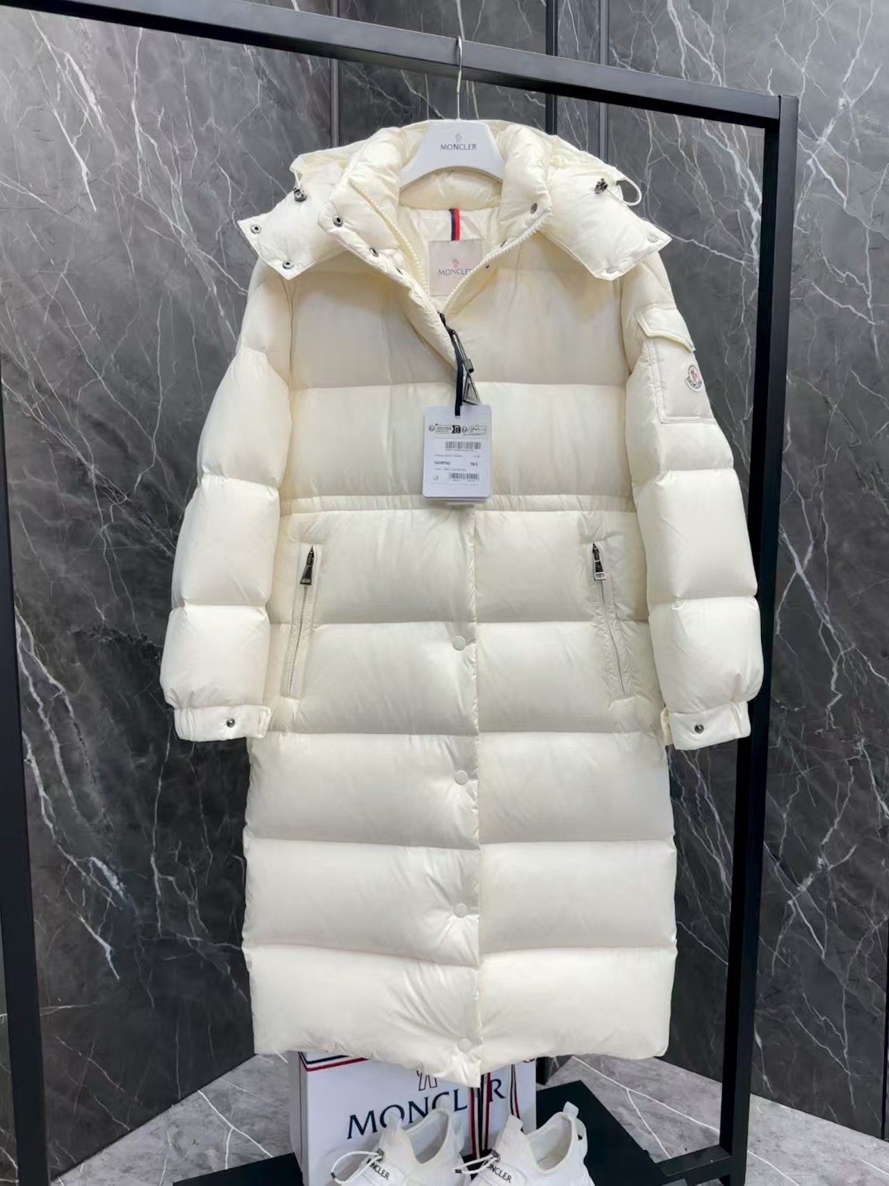 MONC Long down jacket