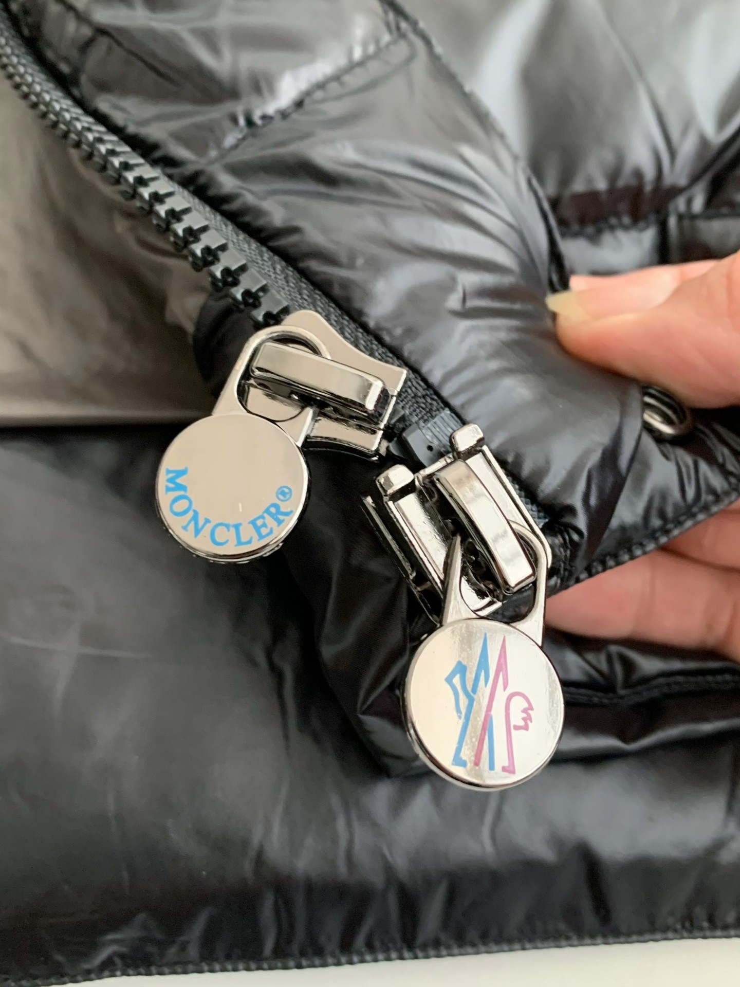 MONC down stand collar vest