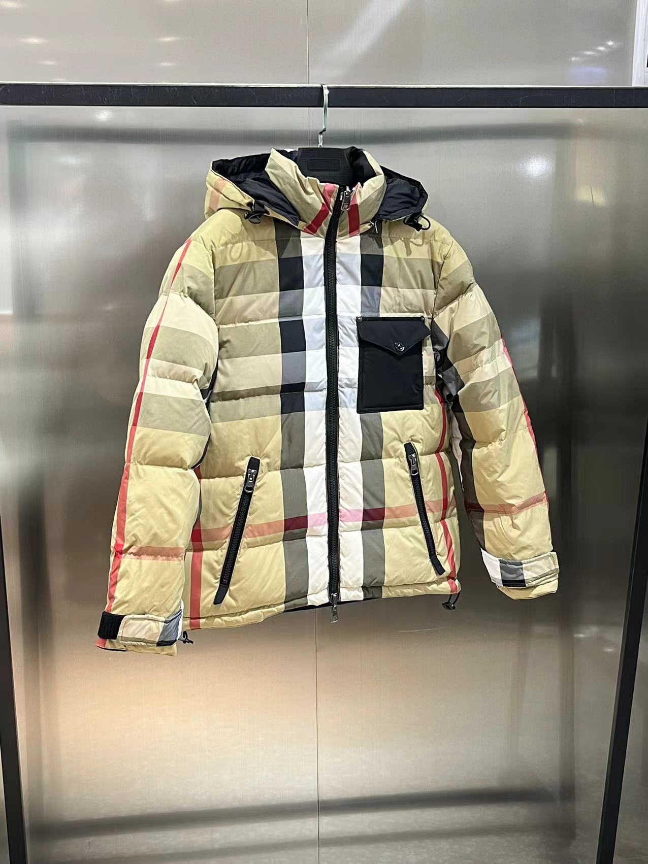 B B R Down Jacket Puffer Coat Double Face