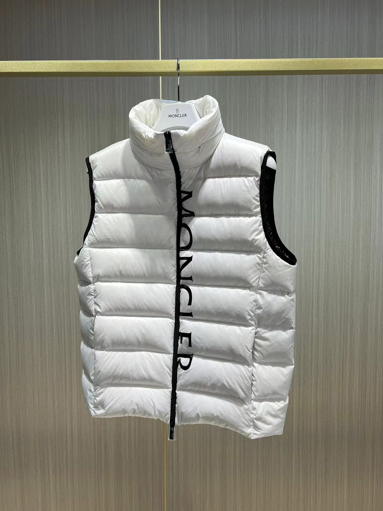 MONC down stand collar vest