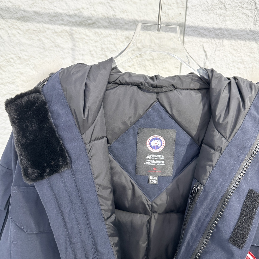 Canada G Down Jacket Puffer Coat Navy Blue