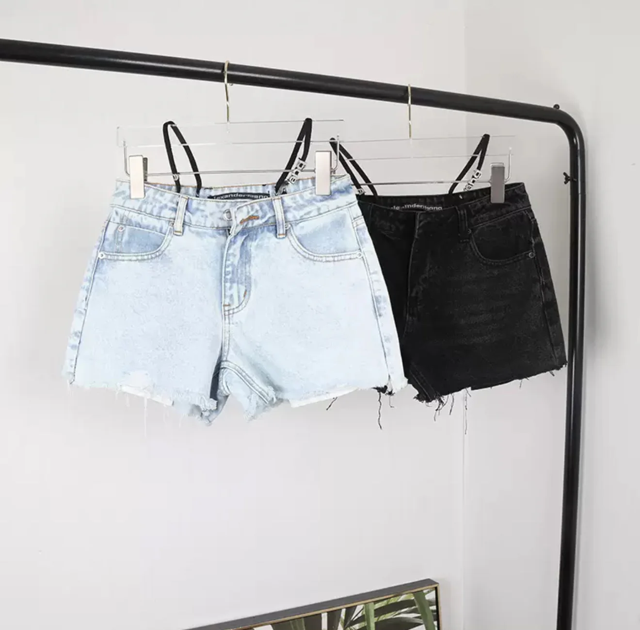 Wang denim shorts