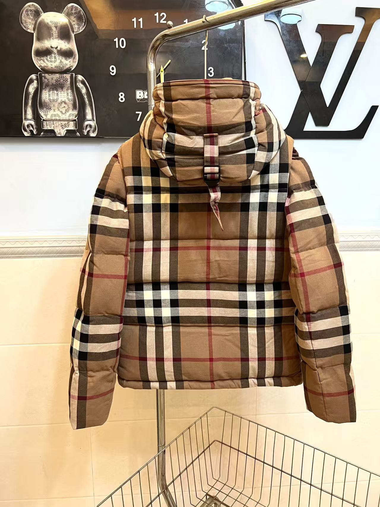 B B R Down Jacket （Classic diamond-shaped stripes）