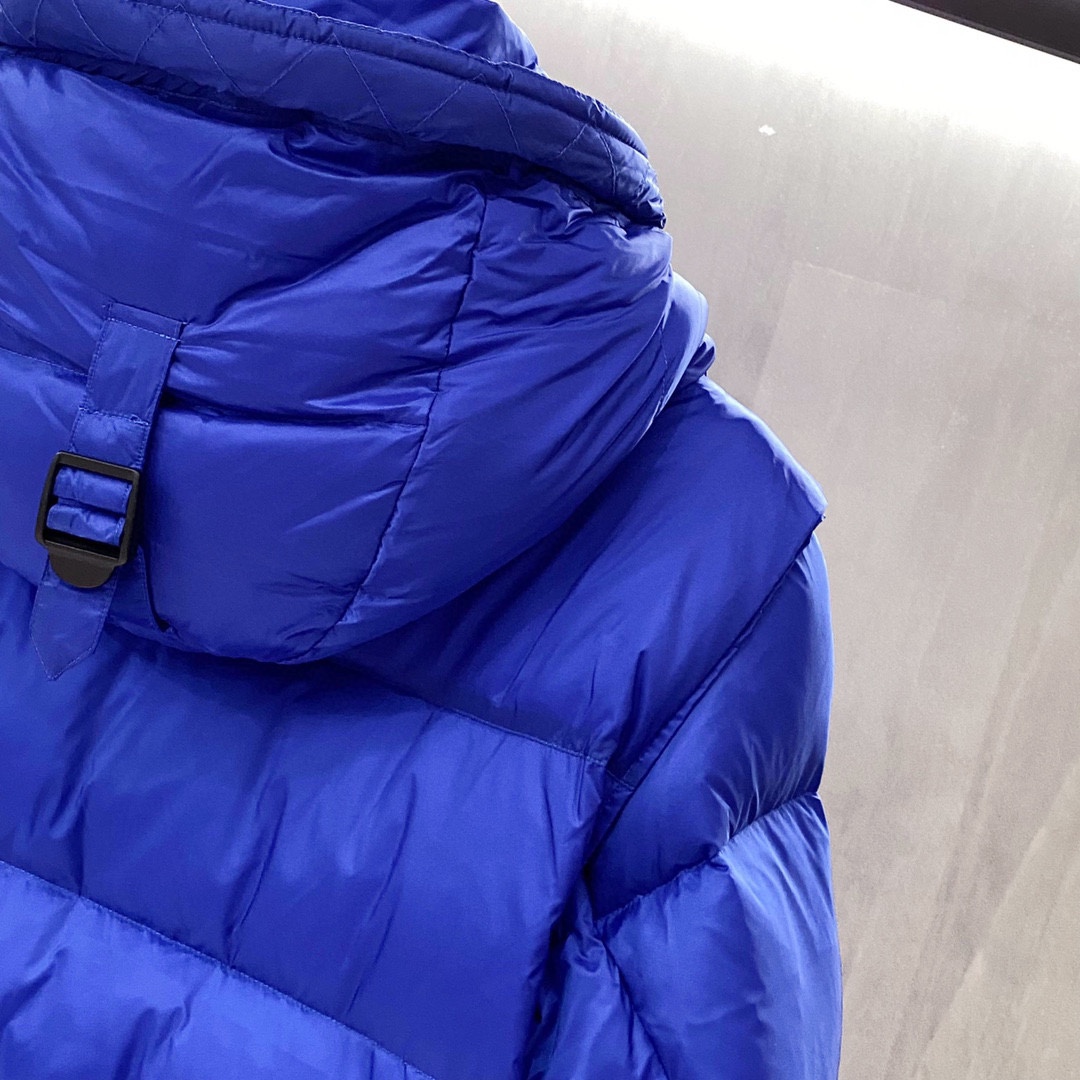 B B R Down Jacket Puffer Coat Blue