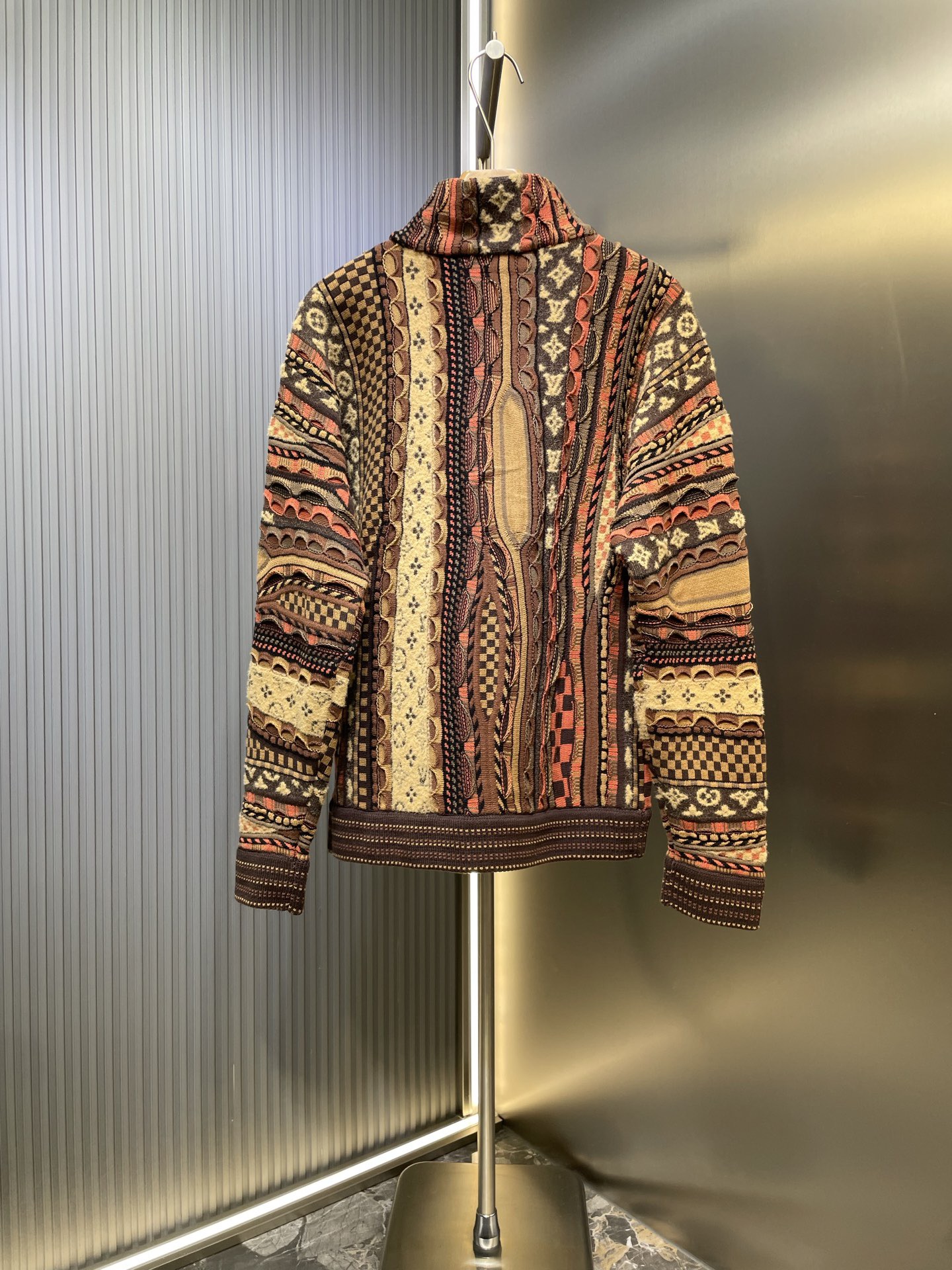 L X V 25FF X Nigo Half-zip turtleneck sweater