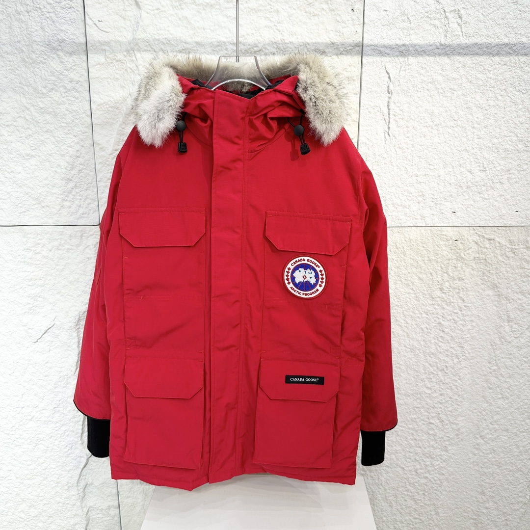 Canada G Down Jacket Puffer Coat Red