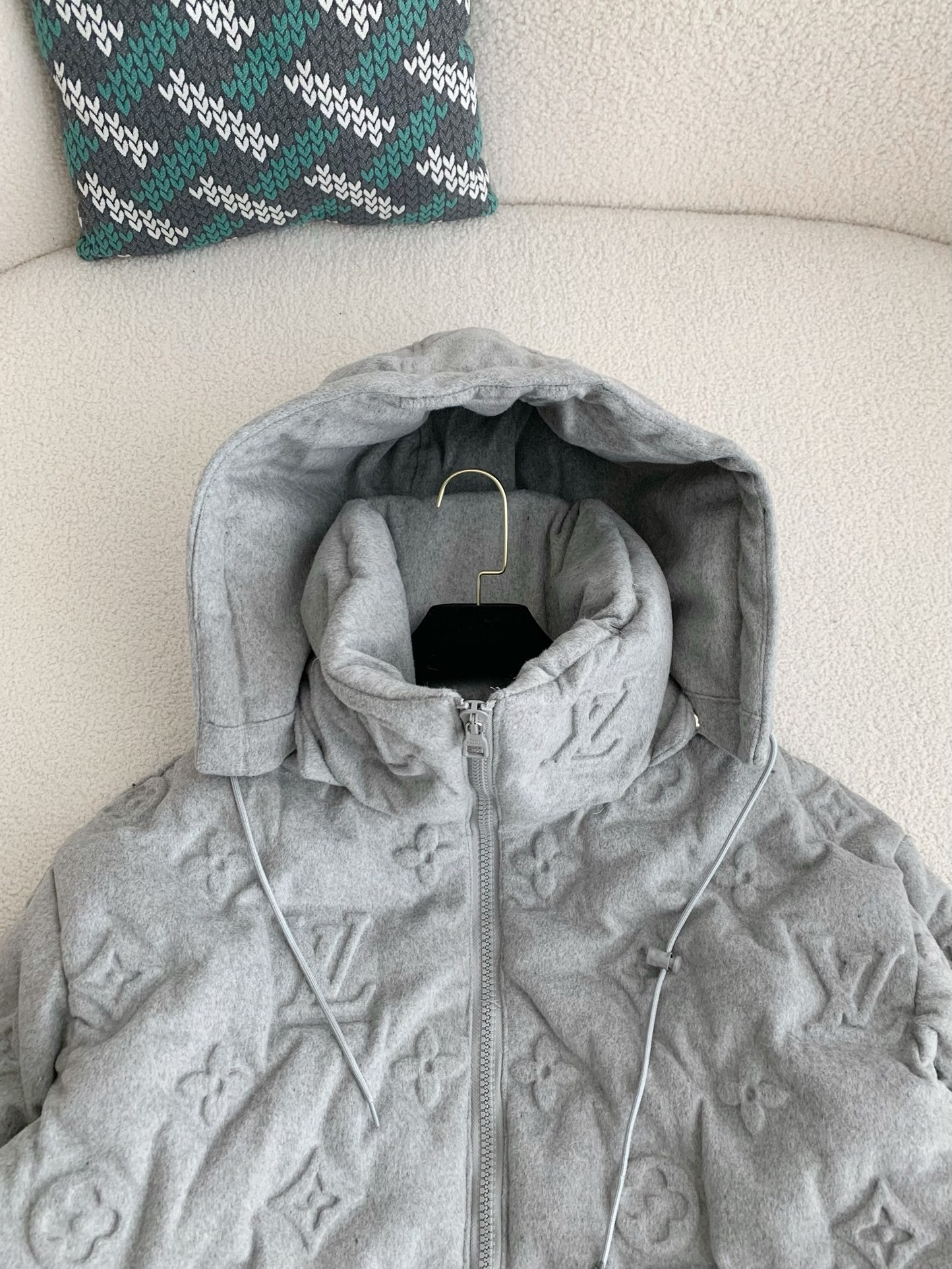 L X V zip hooded jacket