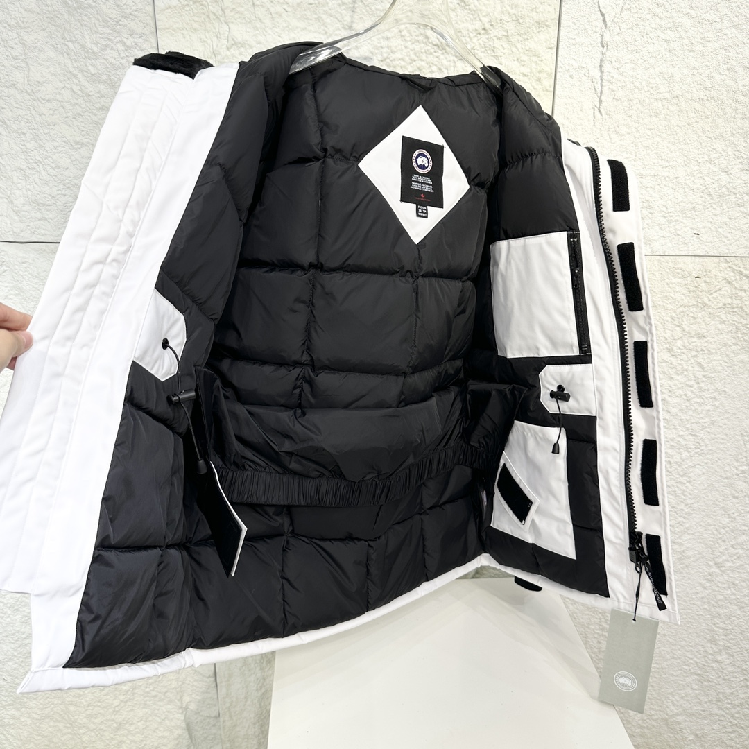 Canada G Down Jacket Puffer Coat White