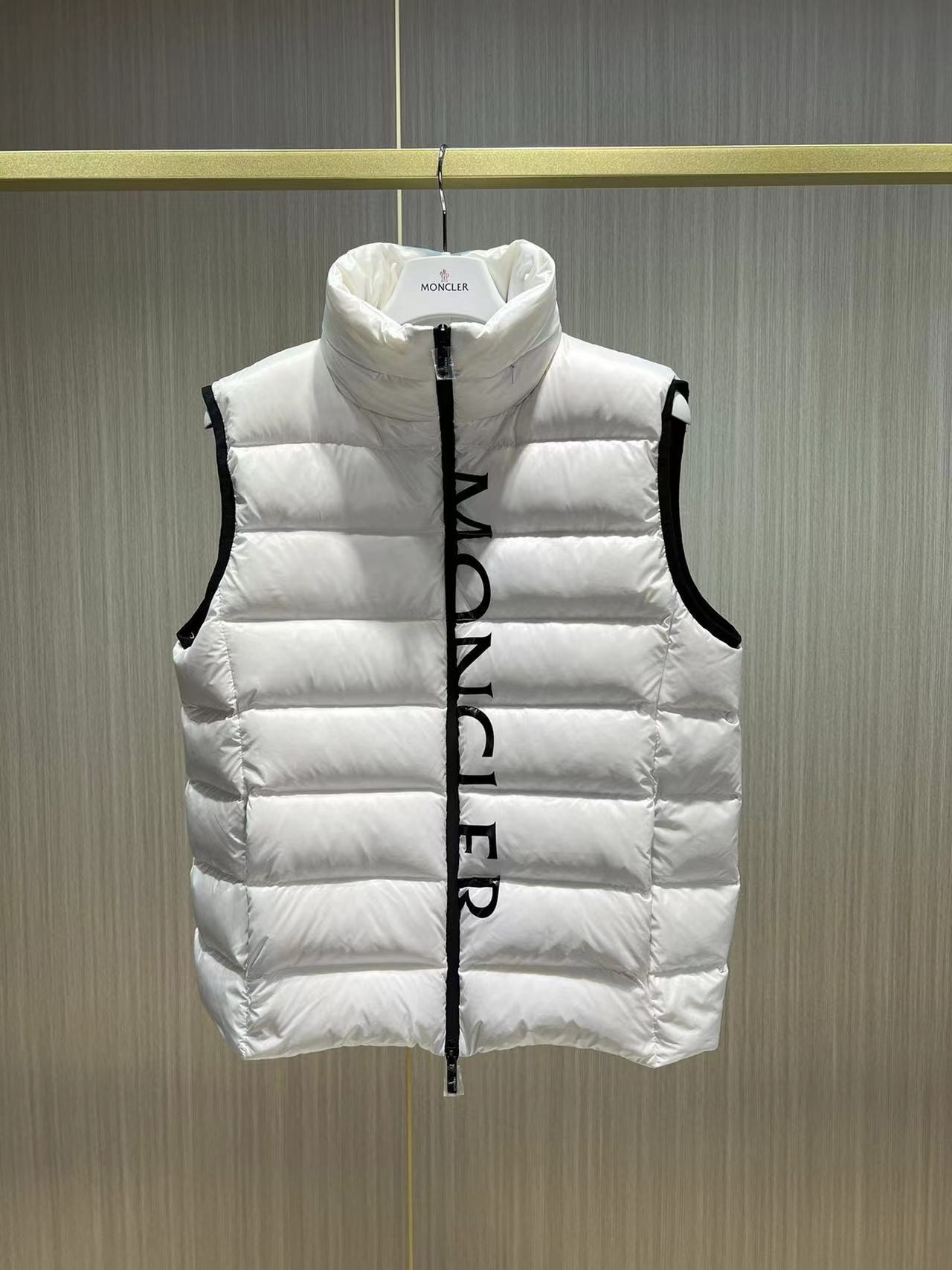 MONC down stand collar vest