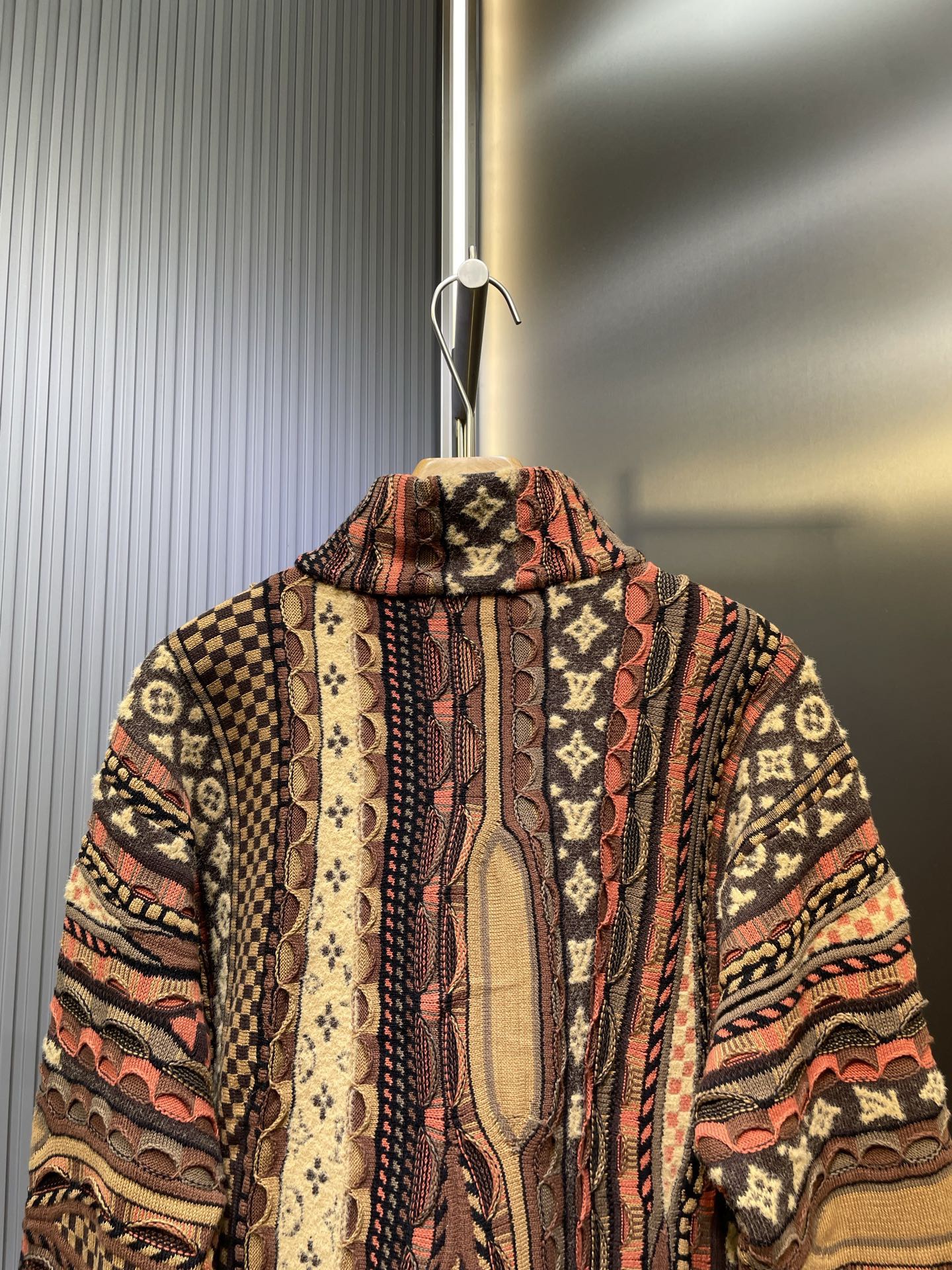 L X V 25FF X Nigo Half-zip turtleneck sweater