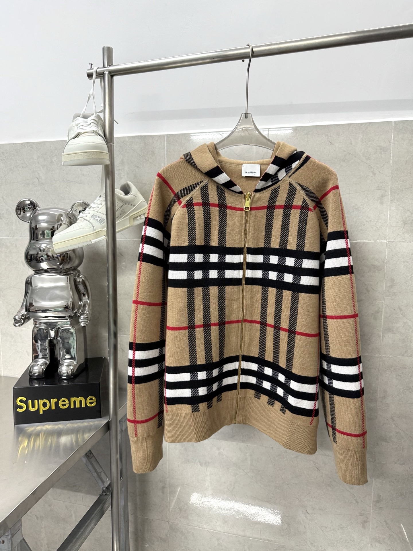 B B R Reversible Sheep Wool Knit Jacket