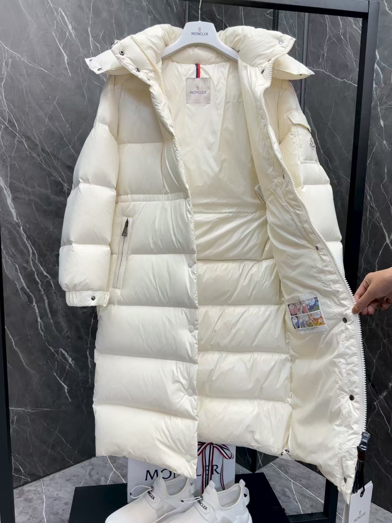 MONC Long down jacket