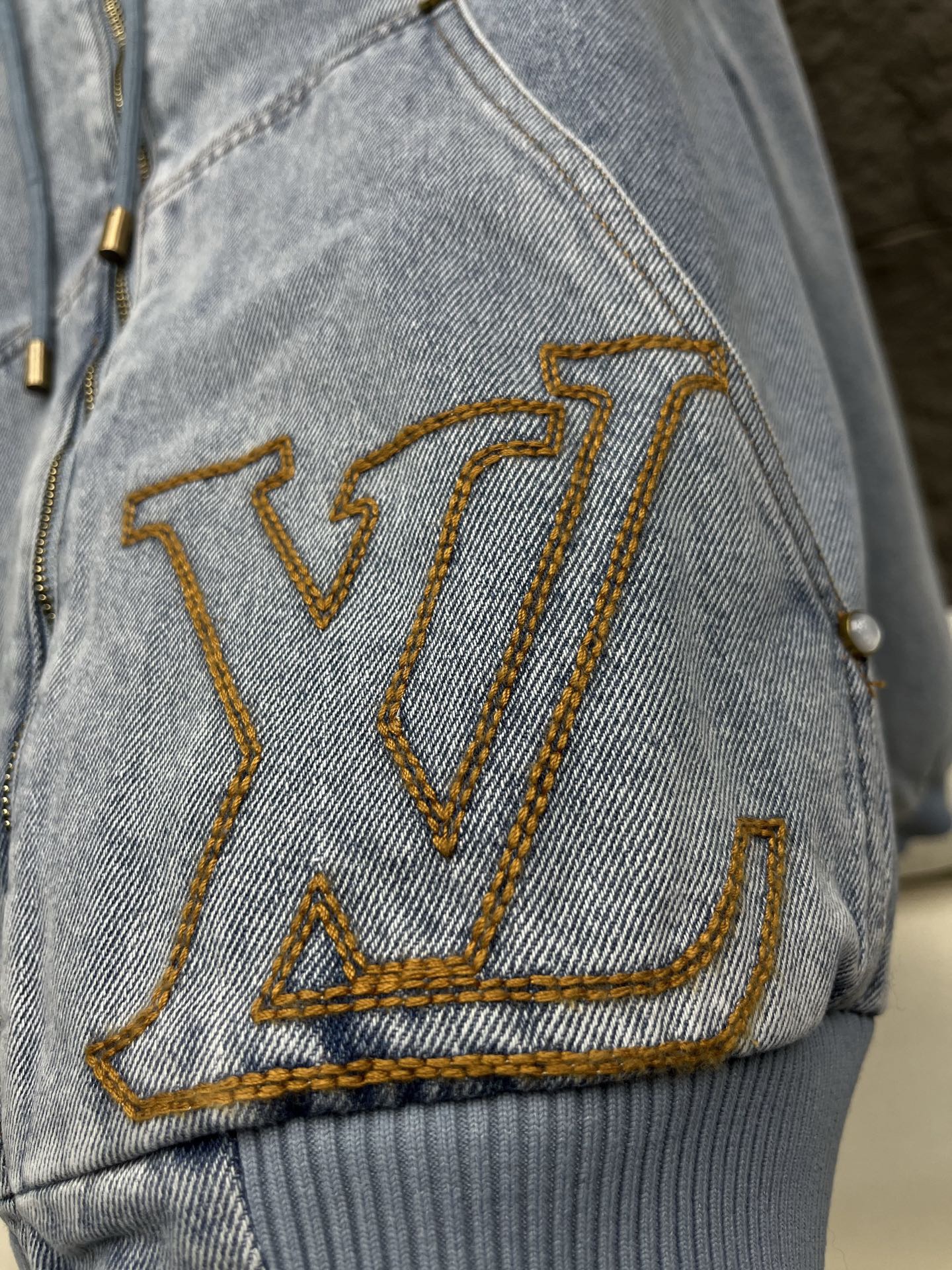 L X V Denim Hooded Jacket