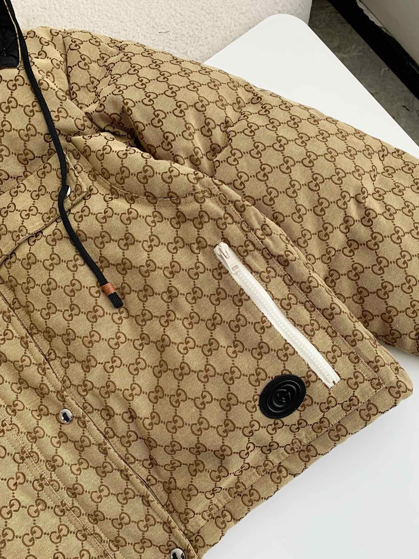 GUC Casual FW22 Full Print Drawstring Down Jacket