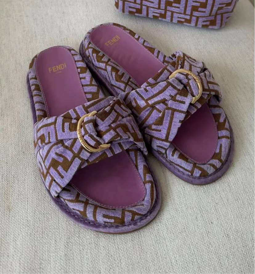FENDI SANDALS PURPLE